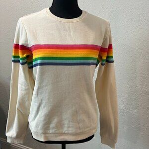 Marine Layer Anytime Sweatshirt Rainbow Sz Medium NWT